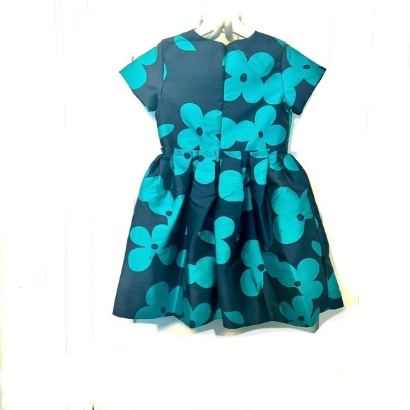 Jacadi Blue and Green Formal Dress - Picture 2 of 10